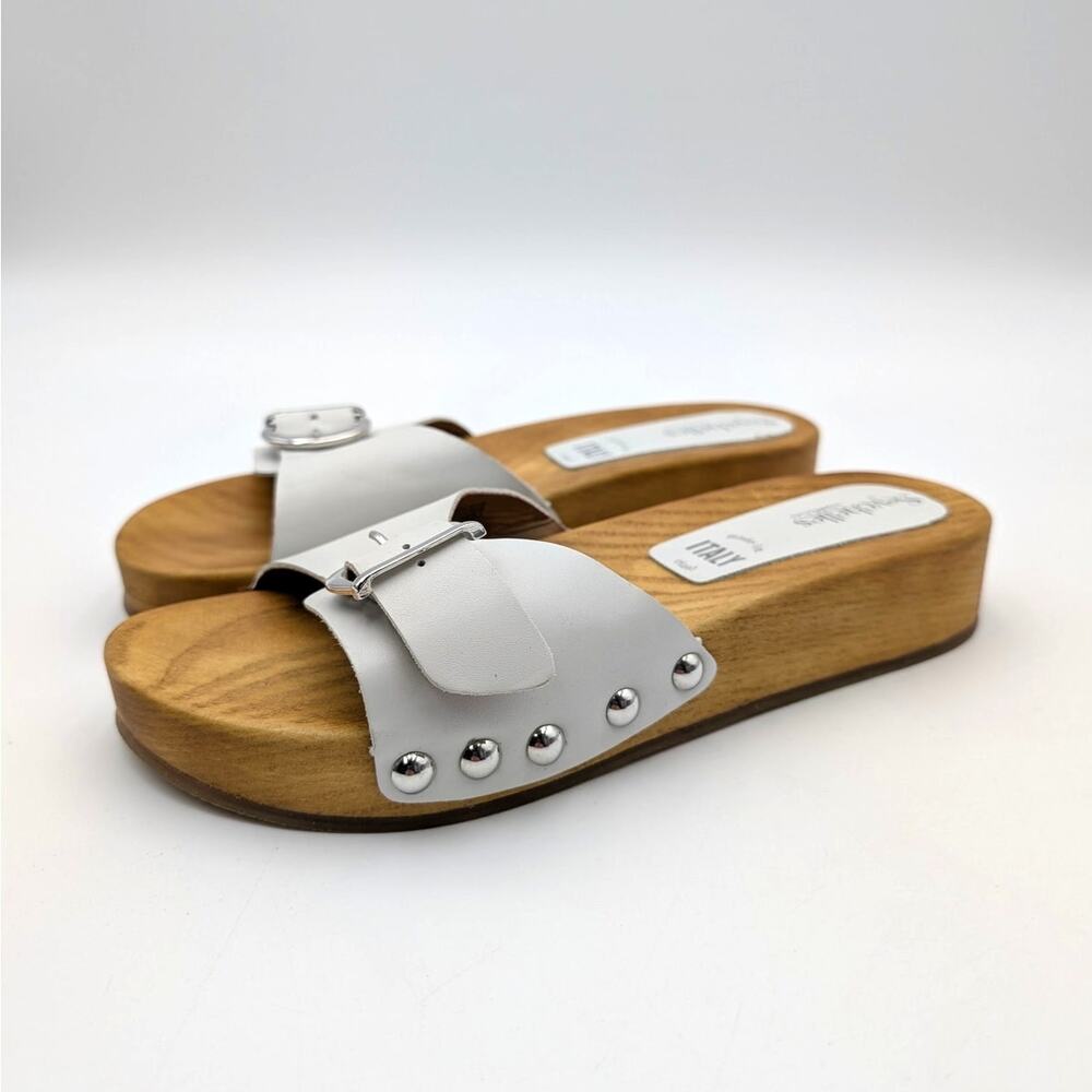 Seychelles Sorbet Slide Sandals Open Toe Women's White Size US8 EU38.5